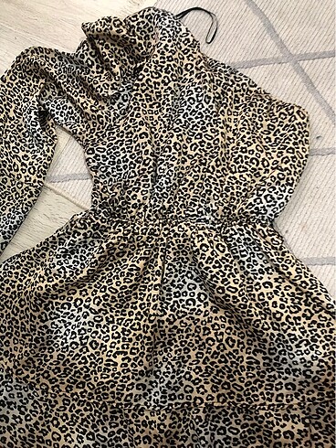 l Beden çeşitli Renk leoparlı elbise