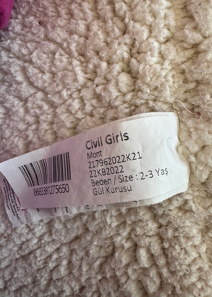 Kız çocuk mont - Görsel 4