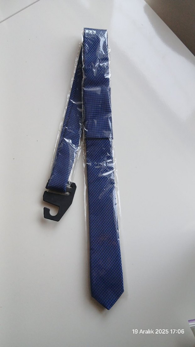 Klasik Şıklık Mavi Erkek Kravat - Görsel 2