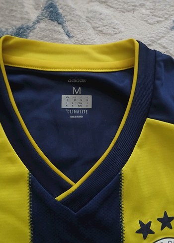 Erkek Sarı-Lacivert Çizgili Kısa Kollu Forma - Görsel 5