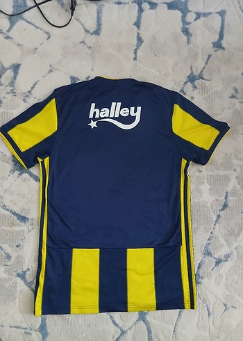 Erkek Sarı-Lacivert Çizgili Kısa Kollu Forma - Görsel 2