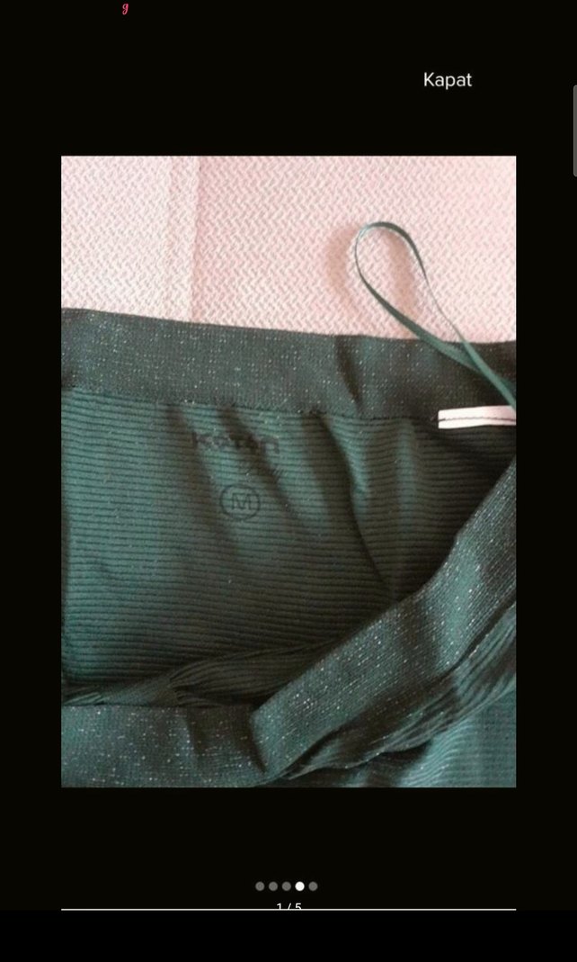 Yeşil simli strablez body - Görsel 3