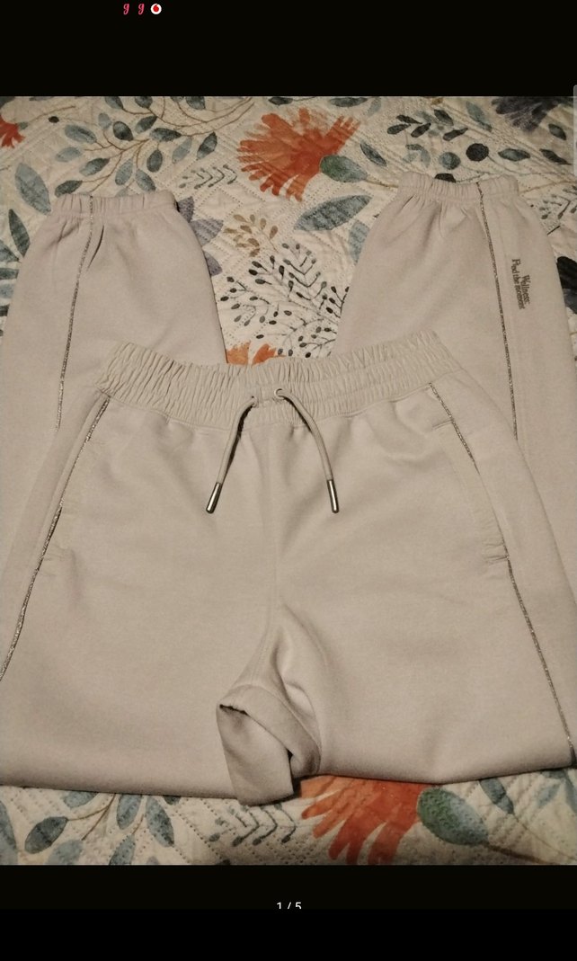 Kadın Beyaz Rahat Kesim Eşofman Altı - Görsel 2