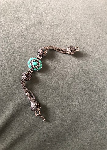American Vintage Bohem Vintage Turkuaz Boncuklu Kadın Bileklik