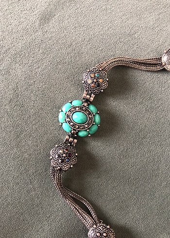  Beden Bohem Vintage Turkuaz Boncuklu Kadın Bileklik