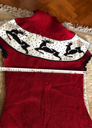 Bordo Mini Yüksek Yakalı Örgü Süveterler - Görsel 8