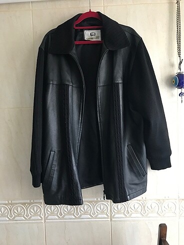 Atalar kuzu derisi mont - Görsel 9