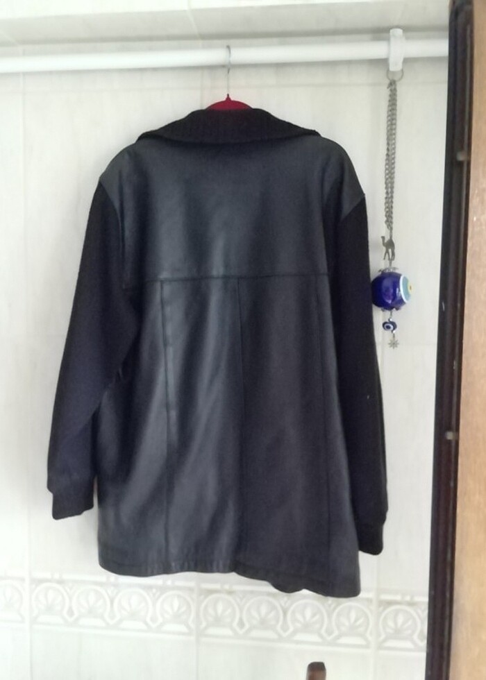 Atalar kuzu derisi mont - Görsel 4