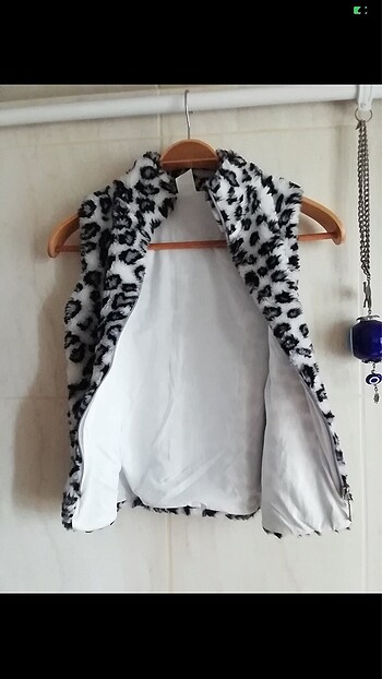 Zebra şık yelek - Görsel 5