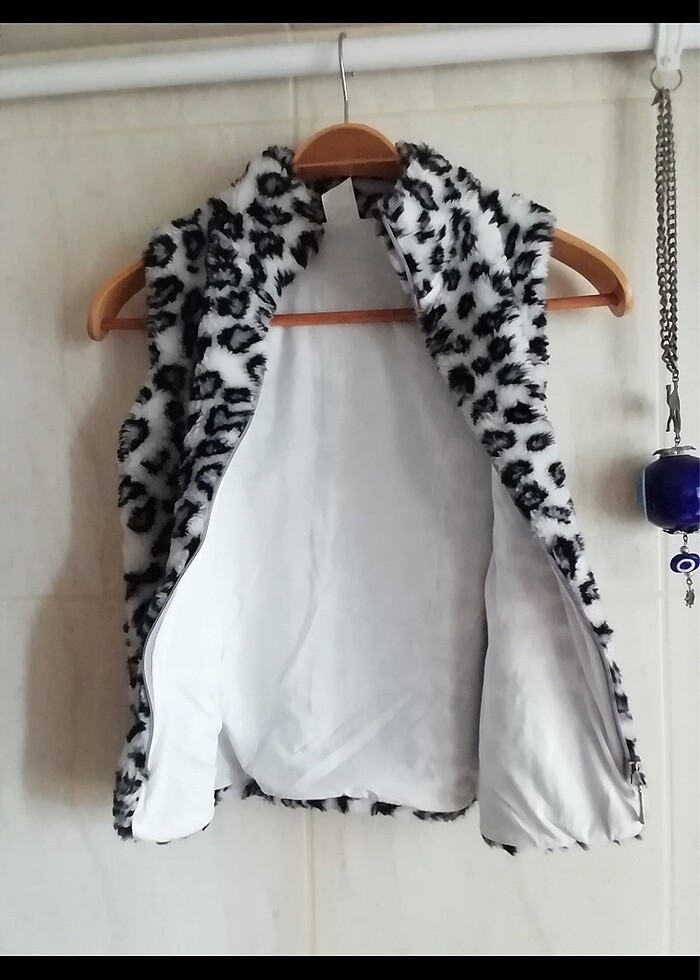 Zebra şık yelek - Görsel 5