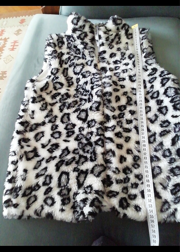 Zebra şık yelek - Görsel 4