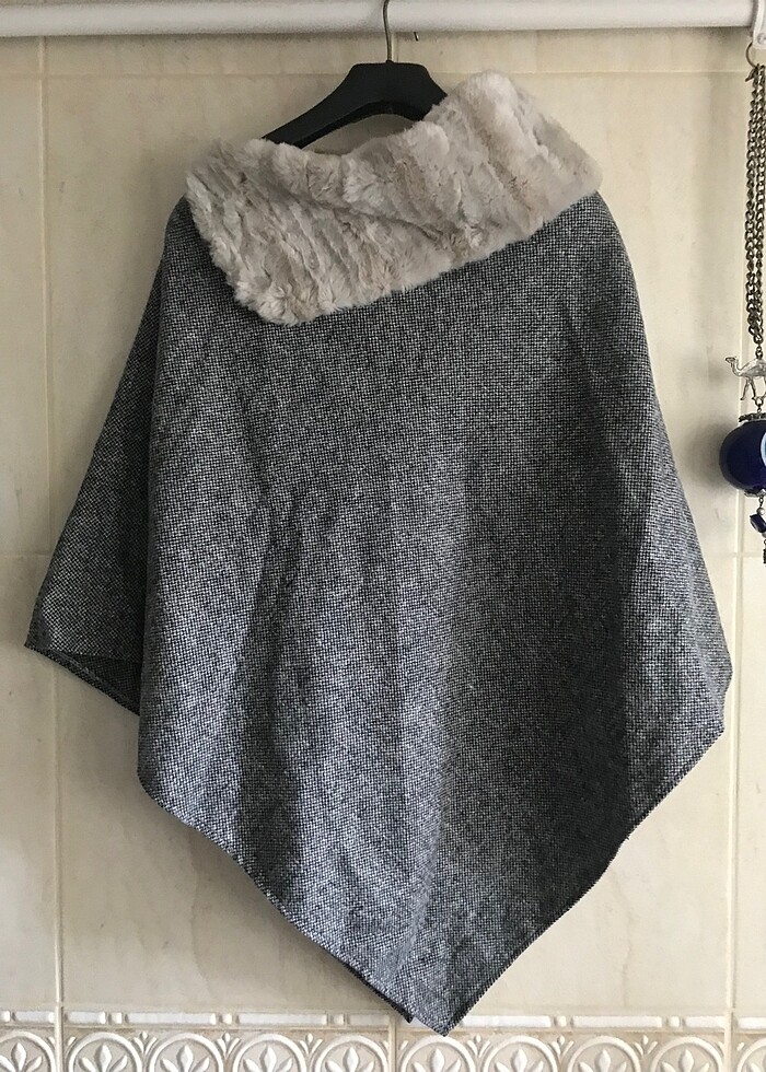 Kürklü pelerin - Görsel 3