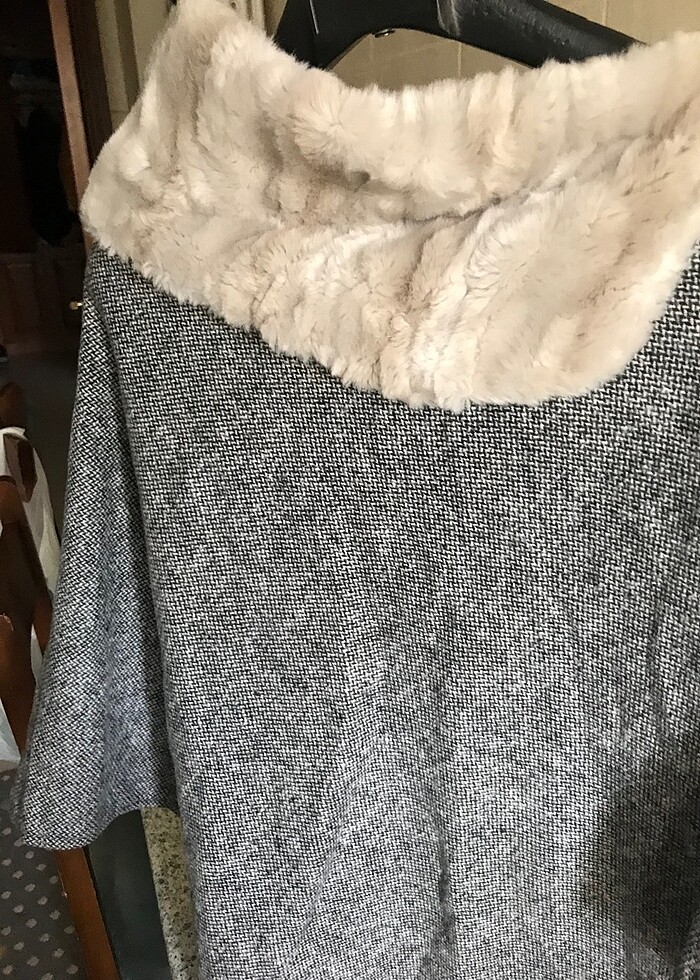 Kürklü pelerin - Görsel 5