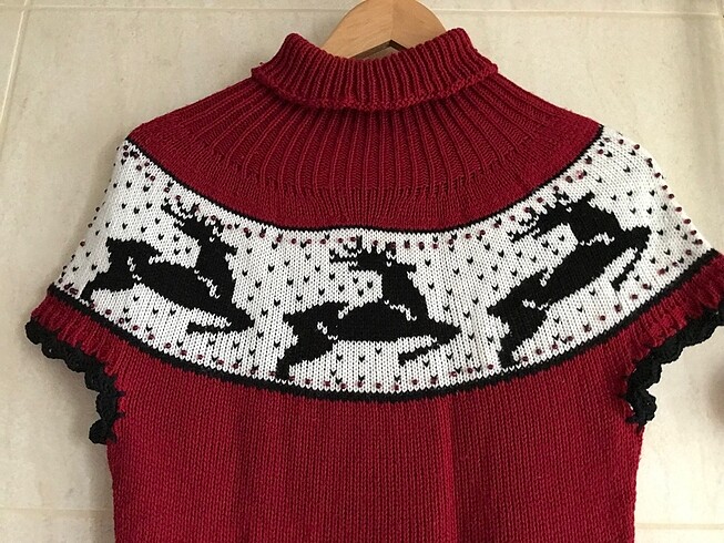 Geyikli Triko blüz - Görsel 7