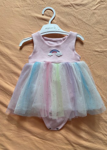 Kız Çocuk Pastel Renkli Tüllü Elbise