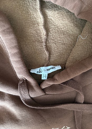 Koton koton Kahverengi Kapüşonlu Sweatshirt