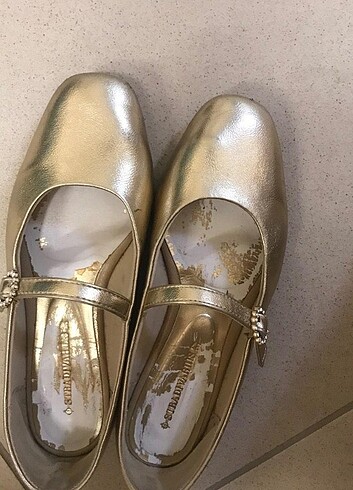 37 Beden stradivarius gold bantlı babet