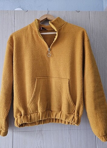 Fermuar Detaylı sweatshirt