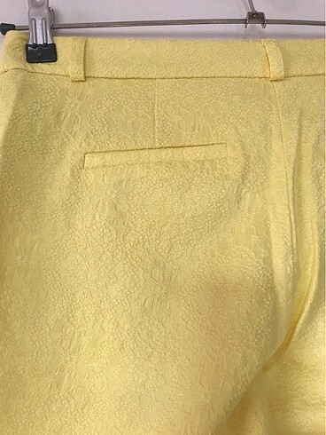 s Beden sarı Renk Koton visto kumaş pantolon