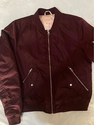 Bordo Bomber Ceket
