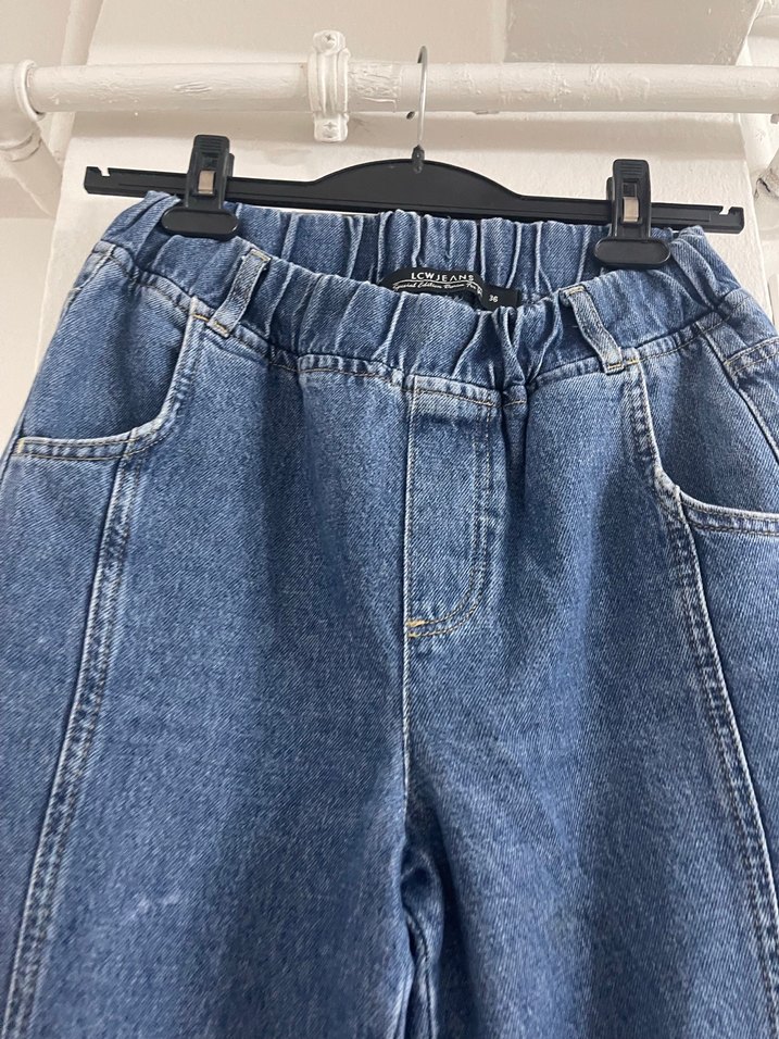 Kadın Mavi pantolon - Görsel 5