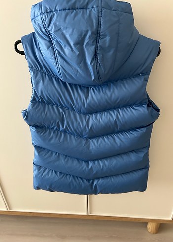 Kaz tüyü Nıke  Şişme Yelek, Fermuarlı, Kapüşonlu - Görsel 3