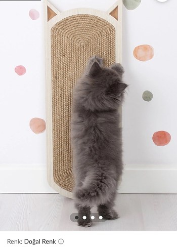 Bej Kedi Duvar Tırmalama Tahtası - Görsel 2