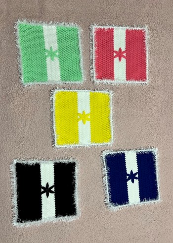 Çok Renkli Örgü lifi - Görsel 3