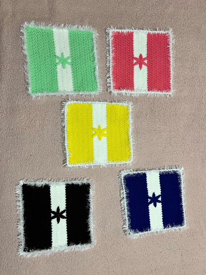 Çok Renkli Örgü lifi - Görsel 3