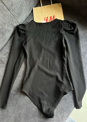 Siyah Uzun Kollu Yüksek Yakalı Kadın Bluz - Görsel 6