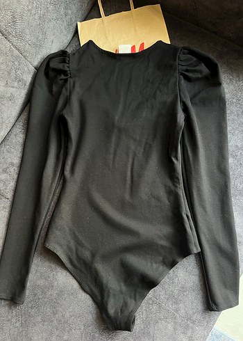 Siyah Uzun Kollu Yüksek Yakalı Kadın Bluz - Görsel 5