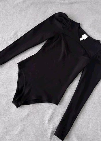 Siyah Uzun Kollu Yüksek Yakalı Kadın Bluz - Görsel 2