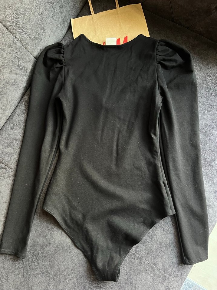 Siyah Uzun Kollu Yüksek Yakalı Kadın Bluz - Görsel 5