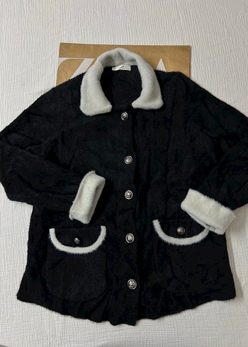 Siyah Beyaz  Kadın Ceket - Görsel 3