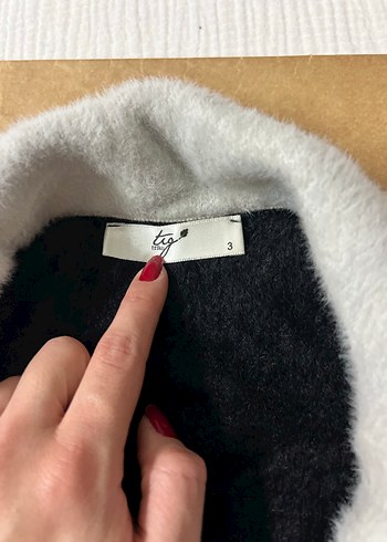 Siyah Beyaz  Kadın Ceket - Görsel 6