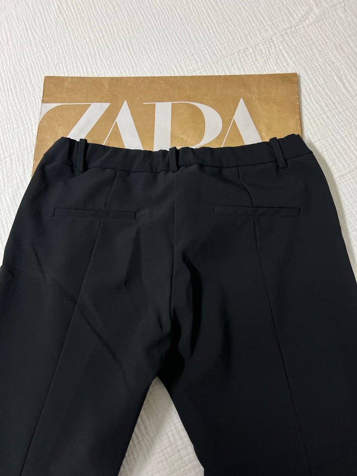 Zara Siyah Regular Fit Kumaş Pantolon - Görsel 5