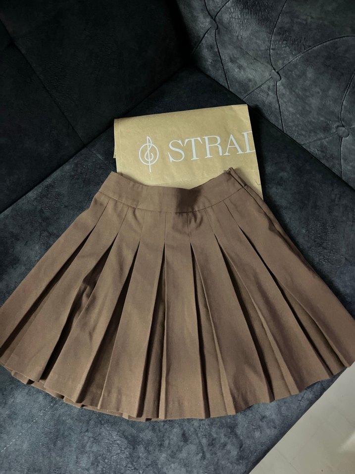 Kahverengi Pilili Mini Etek - Görsel 2