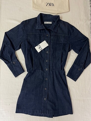 s Beden lacivert Renk Zara denim elbise