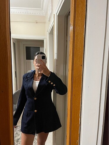 m Beden lacivert Renk Korseli blazer