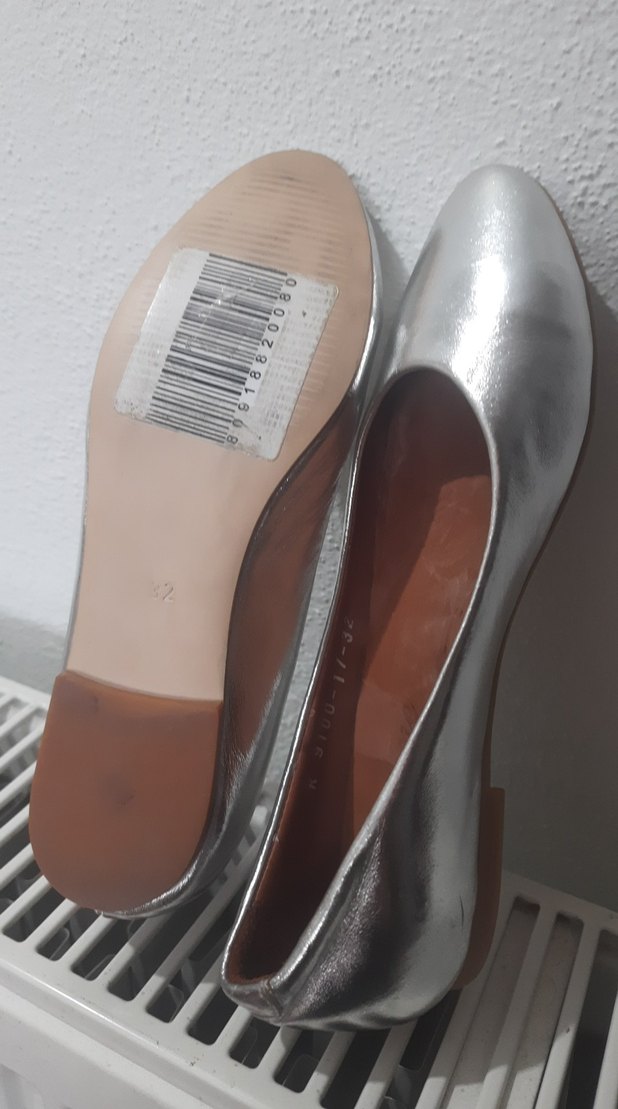 parlak  gümüş babet kız çoçuk - Görsel 3