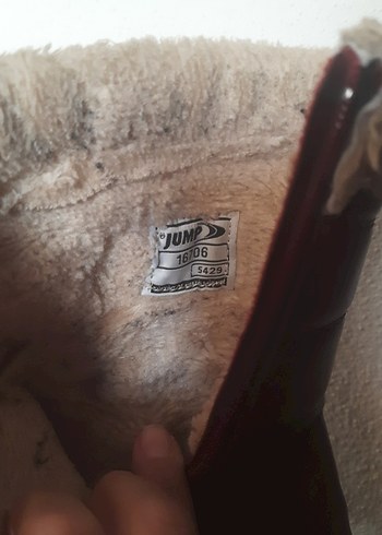 Kız Çocuk bordo Kürklü Deri Bot - Görsel 4