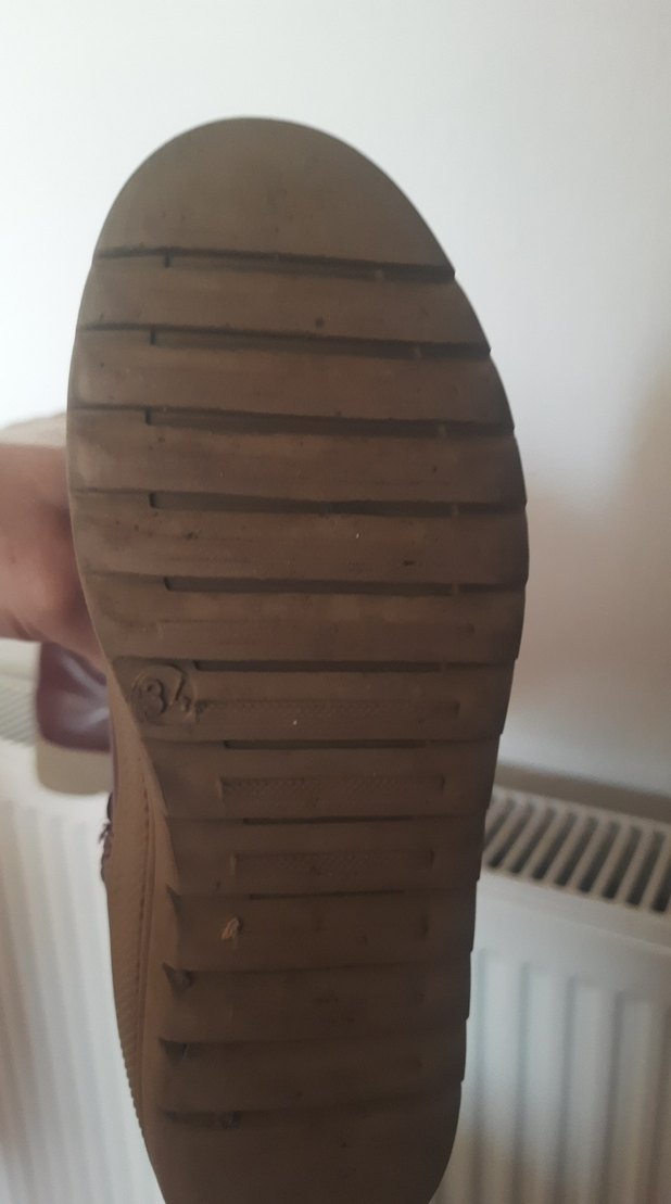 Kız Çocuk bordo Kürklü Deri Bot - Görsel 5