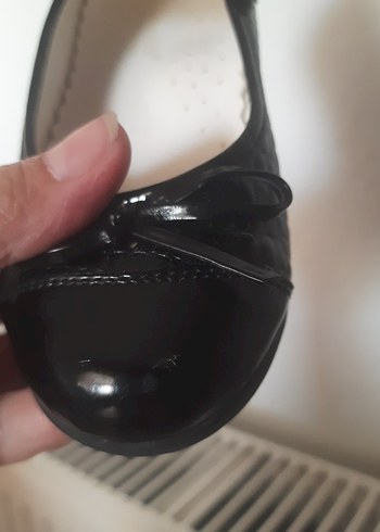 Kız Çocuk Siyah Rugan Babet - Görsel 2