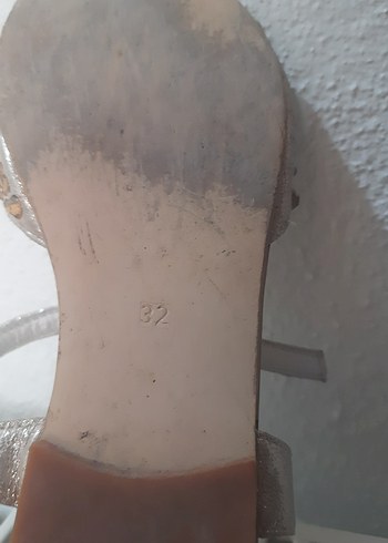 gold taşlı Kız Çocuk sandalet - Görsel 3