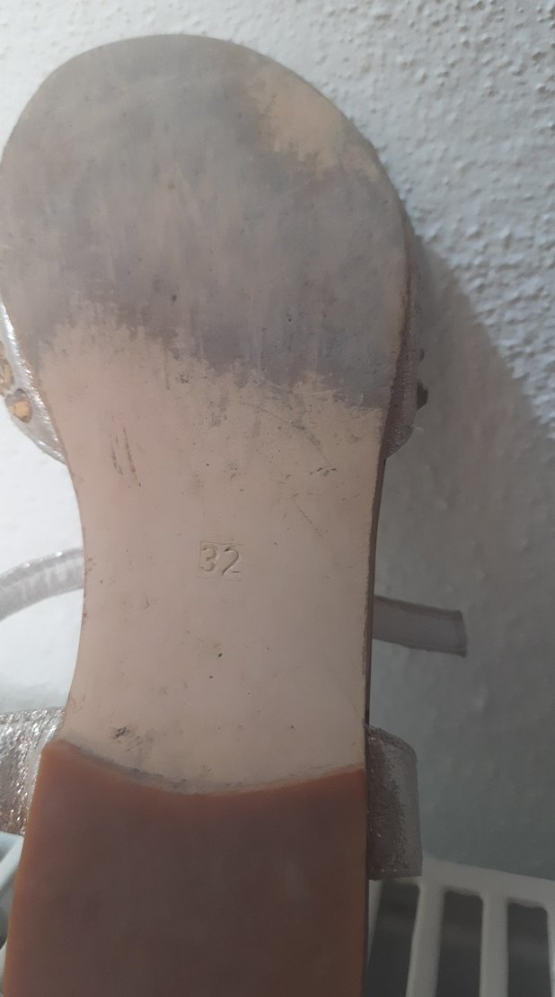 gold taşlı Kız Çocuk sandalet - Görsel 3