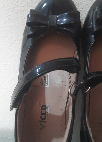 Kız Çocuk Siyah Rugan Tokalı Babet - Görsel 2