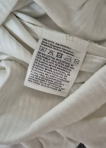 H&M Gri-beyaz Bebek Body 2'li Set 9-12 ay - Görsel 6