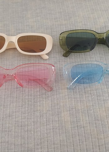 Şeffaf Retro Kadın Güneş Gözlükleri - Pastel Renkler