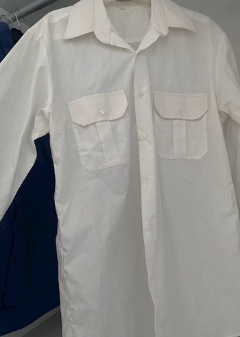 Erkek Beyaz Keten Uzun Kollu Gömlek - Görsel 2