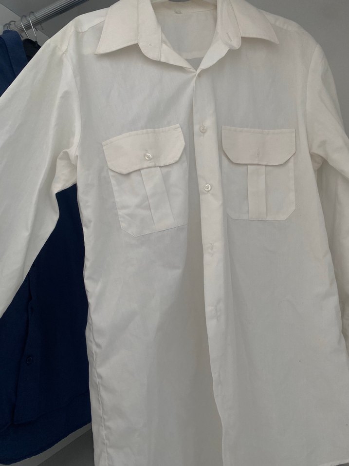 Erkek Beyaz Keten Uzun Kollu Gömlek - Görsel 2